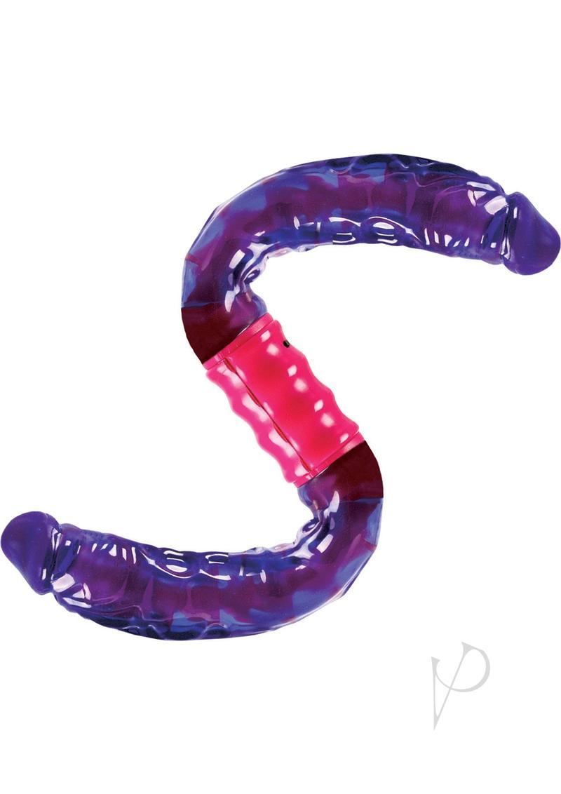 Dual Vibrating Flexi Dildo - Purple